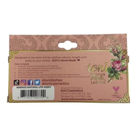 Toni Women’s Natural Lite Wispy 3D Faux MINK Lashes 6 PC Bundle Set NEW - Picture 3 of 4